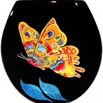 Butterfly Black Toilet Seat - Standard (Free Shipping Today!)