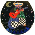 Cat with Guitar Toilet Seat - Elongated (Free Shipping Today!)