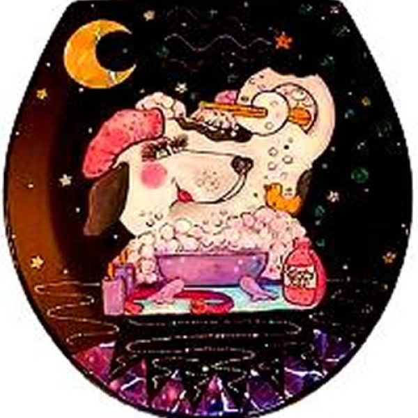 Bubble Bath Bow-wow Toilet Seat - Elongated (Free Shipping Today!)