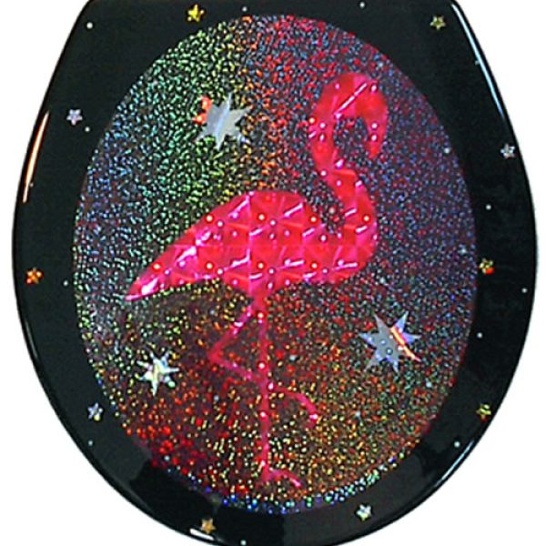 Flamingo Black Toilet Seat - Elongated (Free Shipping Today!)