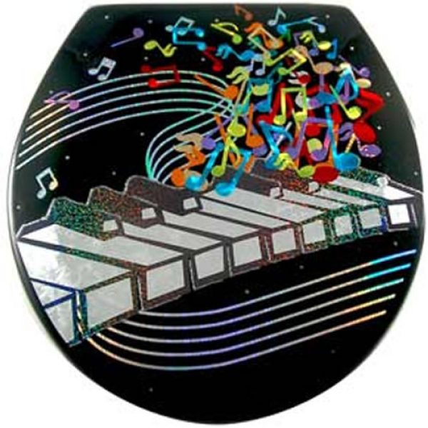 Chrome Series Keyboard Toilet Seat - Elongated (Free Shipping Today!)