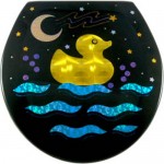 Rubber ducky Black Toilet Seat - Elongated (Free Shipping Today!)