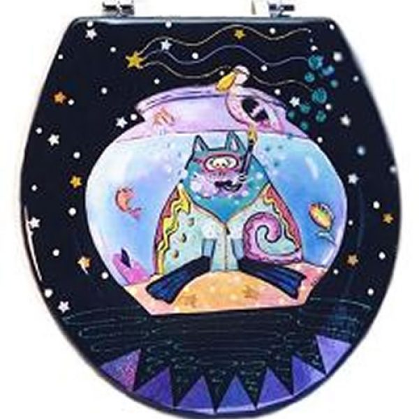 Snorkel Cat Toilet Seat - Elongated (Free Shipping Today!)