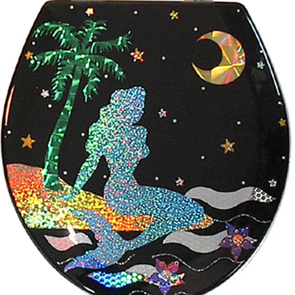 Blue Mermaid Toilet Seat - Elongated (Free Shipping Today!)